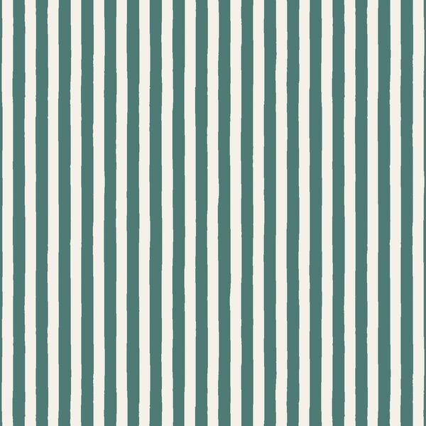 Merry Candy Stripe in Pine Green