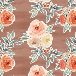 Ardent Floral in Hot Chocolate Wash
