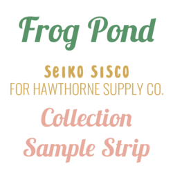 Frog Pond Sample Strip