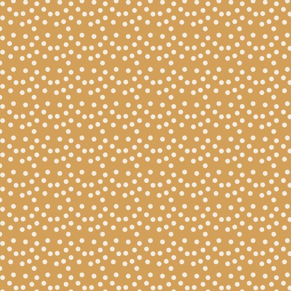 Scalloped Polka Dots in Honey Gold