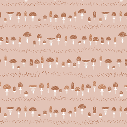 Mushrooms in Morganite