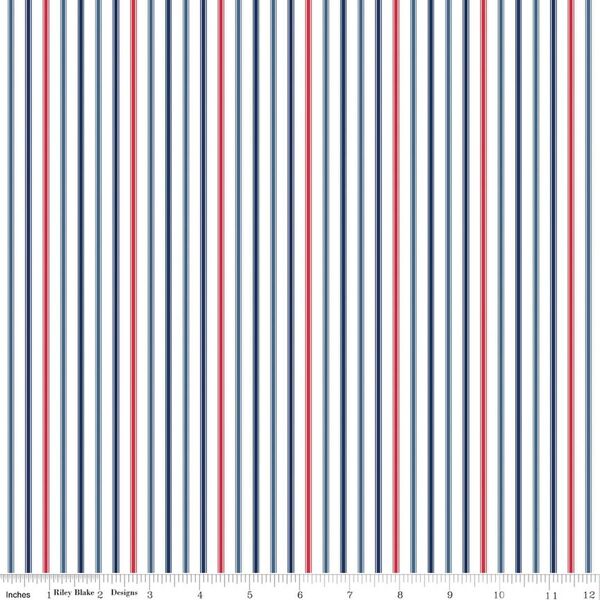 Ticking Stripe in Patriotic
