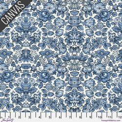 Indigo Wallpaper Canvas in Indigo