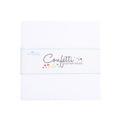 Confetti Cotton 5" Square Pack in Bright White