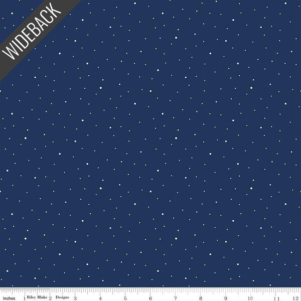 Dapple Dot Wideback in Navy
