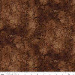 Painter's Watercolor Swirl in Warm Sepia