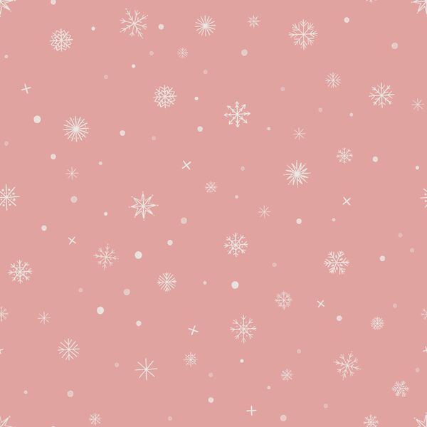 Snowflakes in Quartz Pink