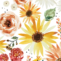 Parade Floral in Cloud
