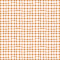 Wobbly Gingham in Apricot Cream