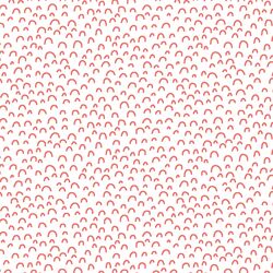 Doodle in Living Coral on White