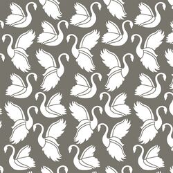 Swan Silhouette in Greige
