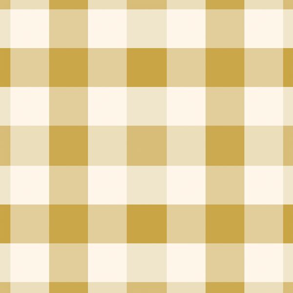 Large Gingham in Warm Gold