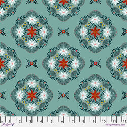 Flowers in the Thicket in Teal