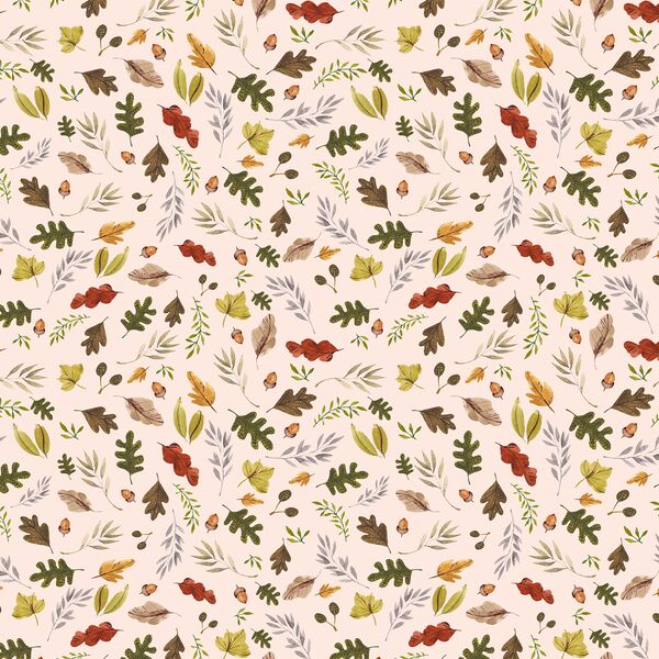 Little Leaves in Soft Peach