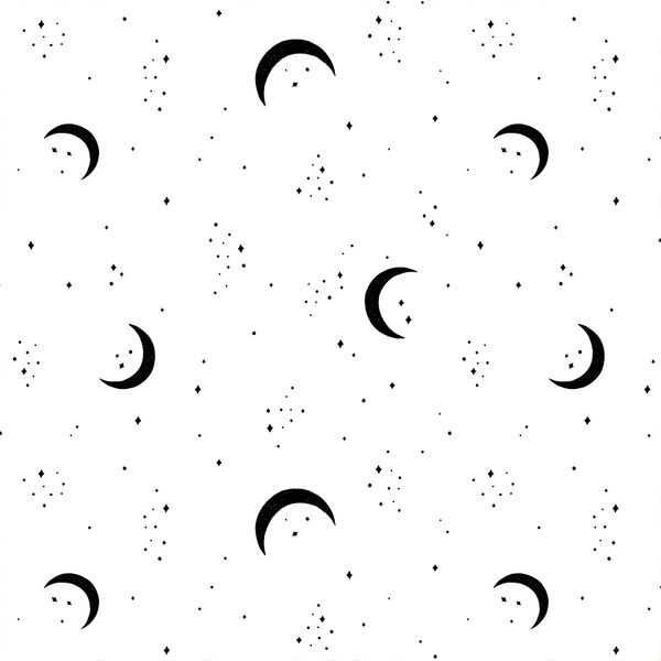 Sparkling Moonlight in White