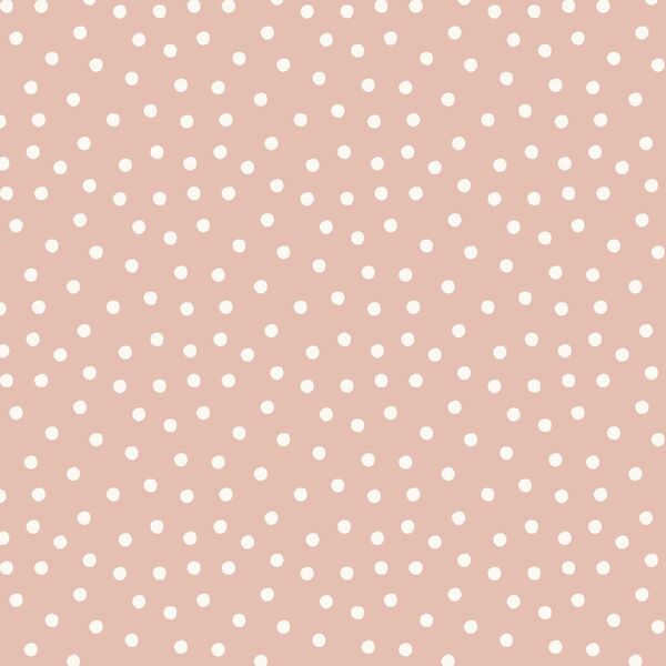 Tossed Polka Dot in Powder Pink