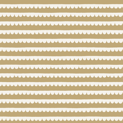 Scalloped Stripes in Golden Olive