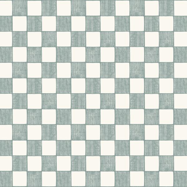 Textured Check in Pewter Blue