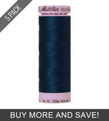 Slate Blue (9105-0807) - Silk Finish Cotton 50wt - 164 Yards (5 Pack)