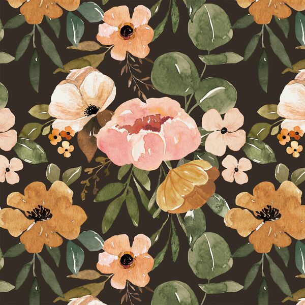 Charlotte Boho Floral in Umber