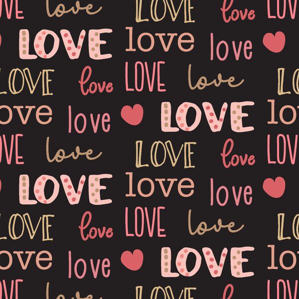 Large Love in Ebony