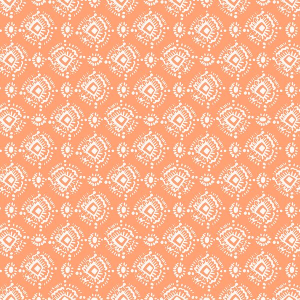 Ikat in Tangerine
