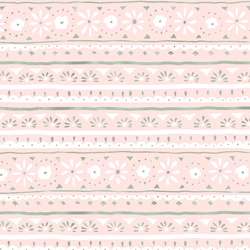 Folk Stripe in Blush Pink