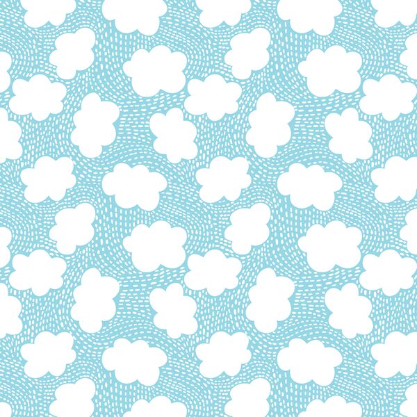 Nimbus Clouds in Sky Blue