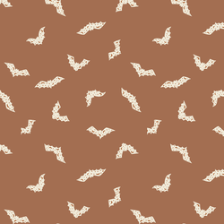 Halloween Bats in Cocoa Brown