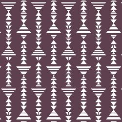 Little Tribal Stripe in Raisin