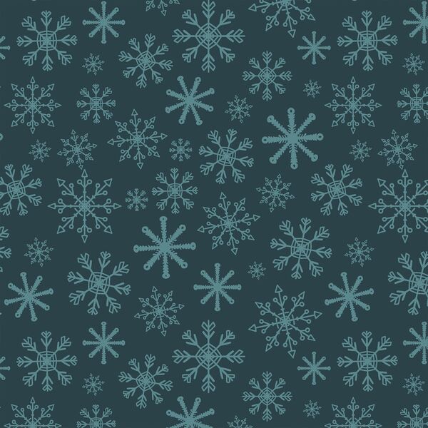 Snowflakes in Winter Night