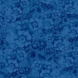 Packed Floral in Navy