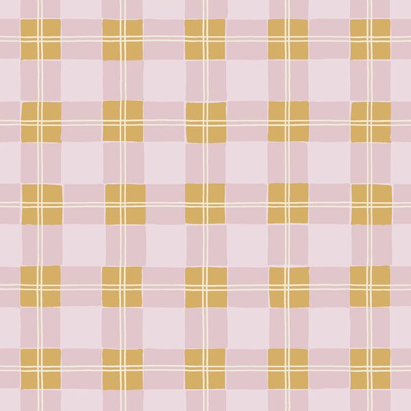 Tartan Plaid in Lilac and Honeybee