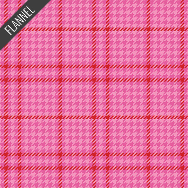 Holiday Check Flannel in Sugarplum