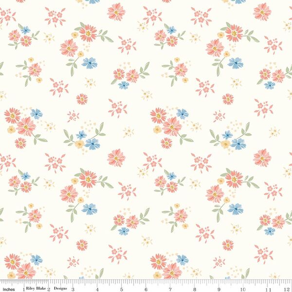 Floral in Cream