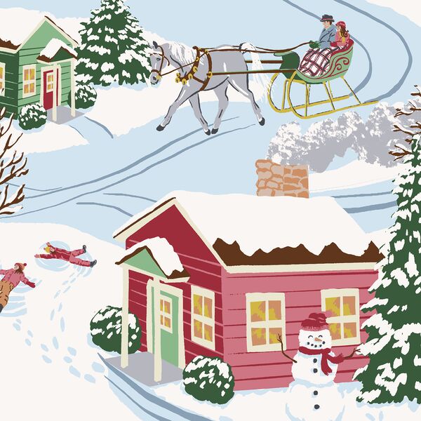 Big Dashing Through the Snow in Merry