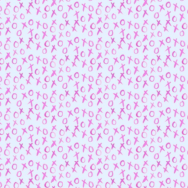 Hugs and Kisses in Light Periwinkle