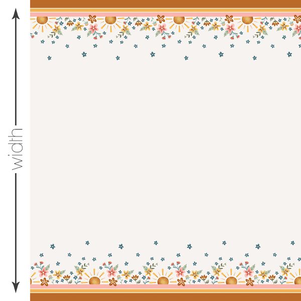 Mr Golden Sun Double Border in Off White