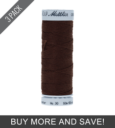 Chocolate (9146-0428) - Cordonnet 30wt Polyester - 55 Yards (3 Pack)
