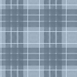 Zoo Plaid in Pond Blue