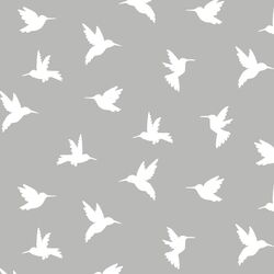 Hummingbird Silhouette in Pebble