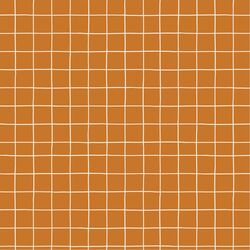 Haunted Check in Burnt Orange