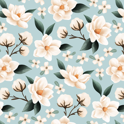 Magnolias in Clear Skies