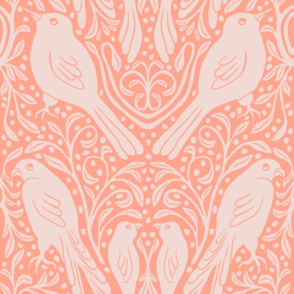 Birds in the Bush in Pink