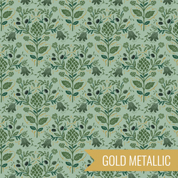 Artichoke in Sage Metallic