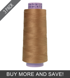 Caramel Cream (9150-0285) - Silk Finish Cotton 50wt - 2000 Yards (3 Pack)