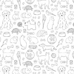 Pet Sketches in Notebook