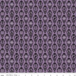 Damask in Purple Glow in the Dark
