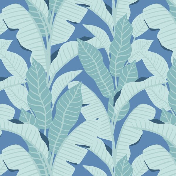 Playful Palms in Blueberry