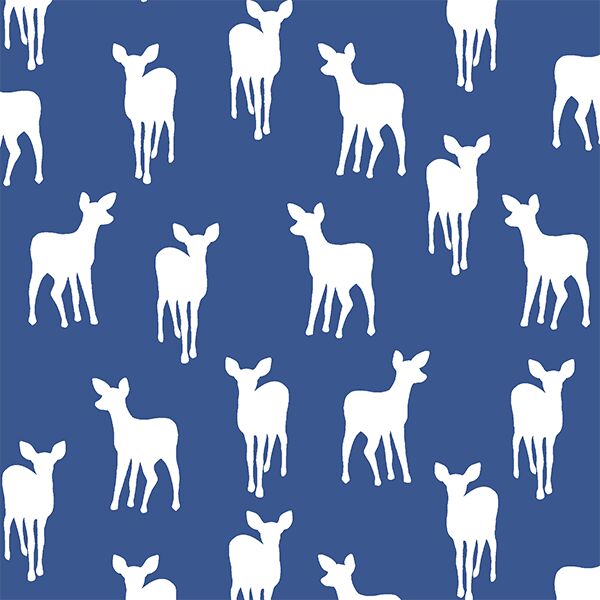 Fawn Silhouette in Blue Jay